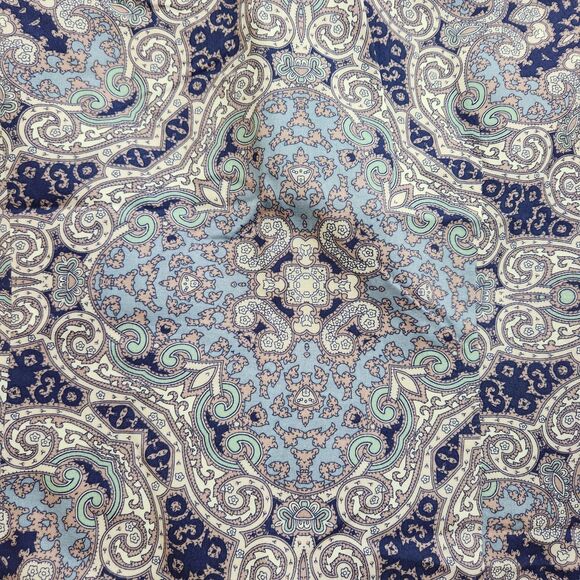 Chico’s Wome 2 US L Purple Paisley Button Up No Iron Blouse Shirt - Picture 11 of 11